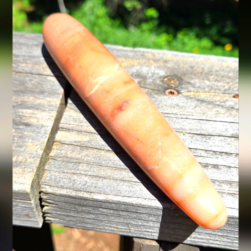 Creamcicle Adventurine 7" Singing Bowl Wand